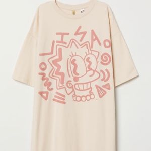 H&M Oversized Printed T-shirt Lisa Simpson